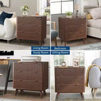 Tables de chevet modernes (lot de 2), tables de chevet cannelées avec plateau imitation marbre, grandes tables de chevet à 3 tiroirs, tables de chevet d'appoint incurvées de 32 de large