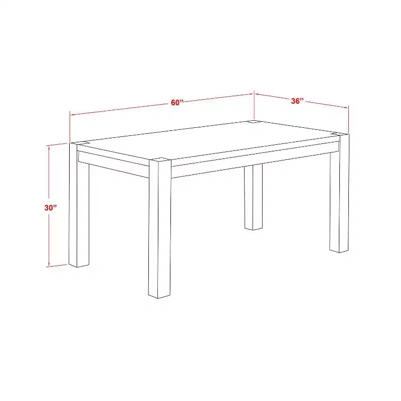 Table à manger HomeStock 7 pièces rectangulaire en bois massif finition chêne naturel avec 6 chaises Parson