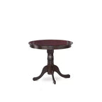 HomeStock 3-Piece Cappuccino Solid Wood Top - Dining Room Set - Seats-4