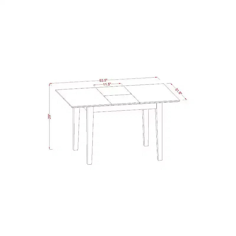 Ensemble de salle à manger méditerranéen - Table rectangulaire 3 pièces avec rallonge et 2 chaises Parsons - Tissu lin crème