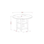 Ensemble de salle à manger moderne 3 pièces - Table ronde et 2 chaises Parsons - 106,7 cm - Design urbain chic