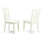Ensemble table de cuisine ronde – Mobilier de salle à manger 3 pièces avec table à rabats et 2 chaises – Blanc 107 cm