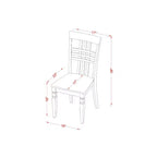 Ensemble table de cuisine ronde – Mobilier de salle à manger 3 pièces avec table à rabats et 2 chaises – Blanc 107 cm