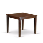 Ensemble table de salle à manger 3 pièces en acajou HomeStock avec plateau rectangulaire en bois massif