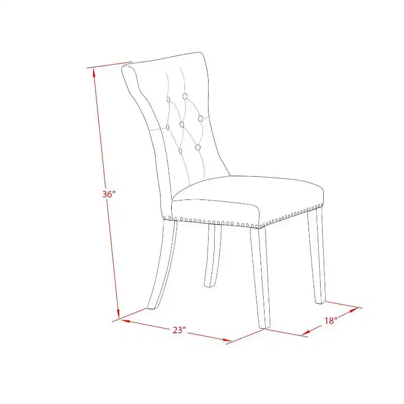 Ensemble de salle à manger 3 pièces en bois massif finition acacia et noyer – Dessus capitonné – Pour 4 personnes
