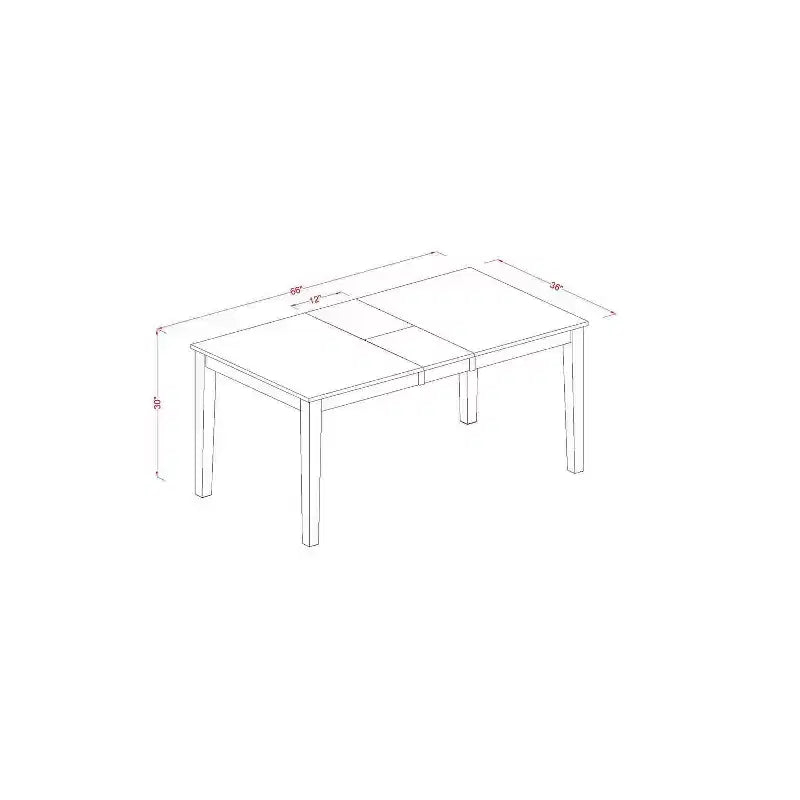 HomeStock Table de salle à manger 6 pièces rectangulaire avec plateau en bois massif finition noir et cerisier, 1 banc et 4 chaises