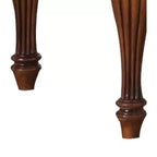 Table d'appoint haute Royal Hampton Square avec pieds courbés et étagère inférieure, brun cerise