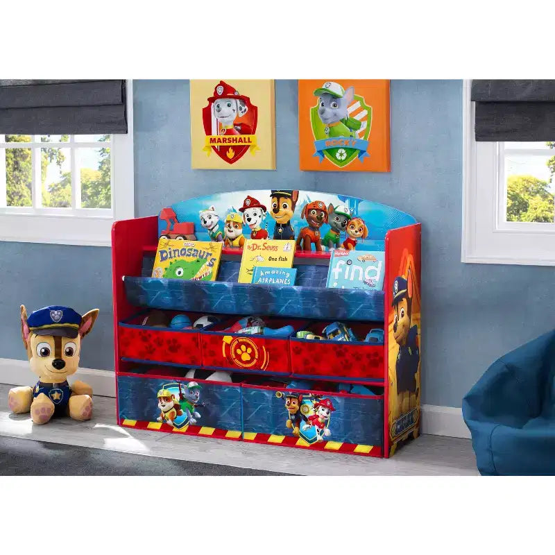 Delta Children Bibliothèque et organisateur de jouets PAW Patrol Deluxe