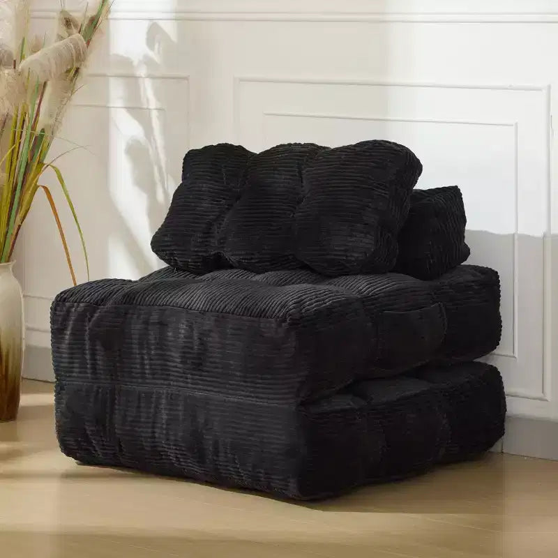 Canapé-lit pliant, Fauteuil lit convertible une place avec oreiller, matelas et support dorsal, Housse lavable en machine, pour Salon, Chambre universitaire, Appartement