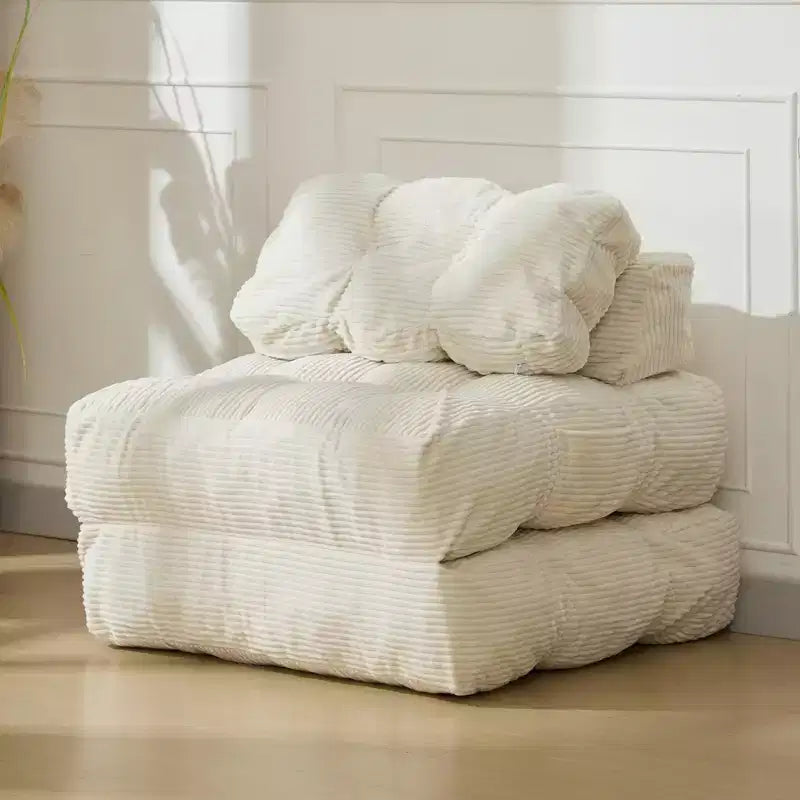 Canapé-lit pliant, Fauteuil lit convertible une place avec oreiller, matelas et support dorsal, Housse lavable en machine, pour Salon, Chambre universitaire, Appartement