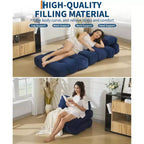 Canapé-lit pliant, Fauteuil lit convertible une place avec oreiller, matelas et support dorsal, Housse lavable en machine, pour Salon, Chambre universitaire, Appartement