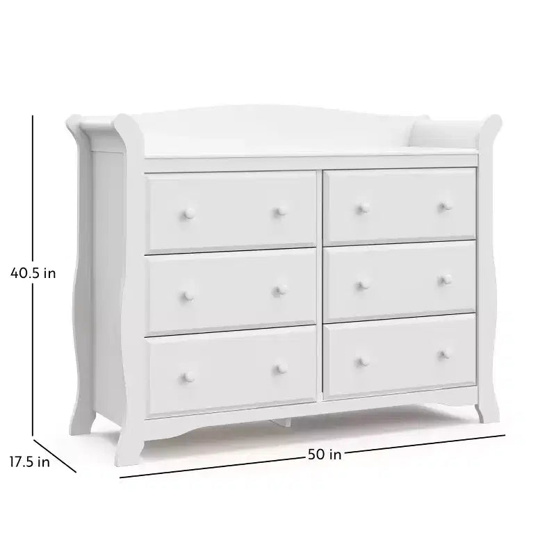 Commode double 6 tiroirs Avalon de Storkcraft