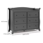 Commode double 6 tiroirs Avalon de Storkcraft