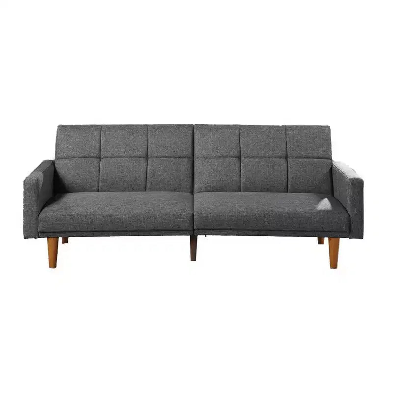 Canapé réglable en tissu Royal Hampton avec dossier capitonné carré, gris clair