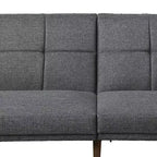 Canapé réglable en tissu Royal Hampton avec dossier capitonné carré, gris clair