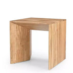 Table d'appoint d'angle moderne en bois massif Jofran, Lux
