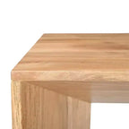 Table d'appoint d'angle moderne en bois massif Jofran, Lux