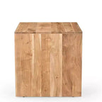Table d'appoint d'angle moderne en bois massif Jofran, Lux