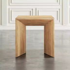 Table d'appoint d'angle moderne en bois massif Jofran, Lux