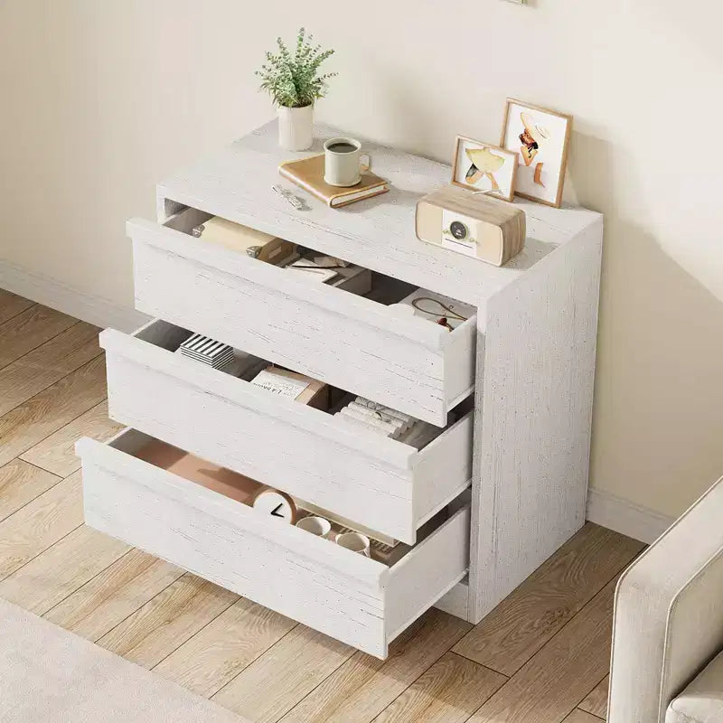 Commode 4 tiroirs pour chambre à coucher, table de chevet 4 tiroirs de rangement spacieux, petite commode de rangement moderne pour salon