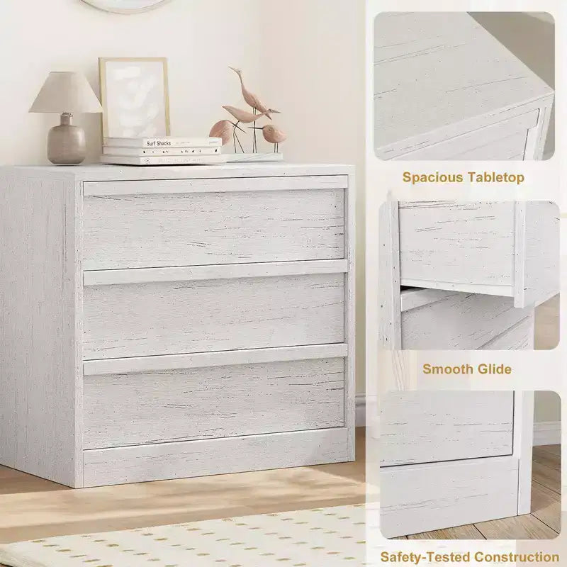 Commode 4 tiroirs pour chambre à coucher, table de chevet 4 tiroirs de rangement spacieux, petite commode de rangement moderne pour salon