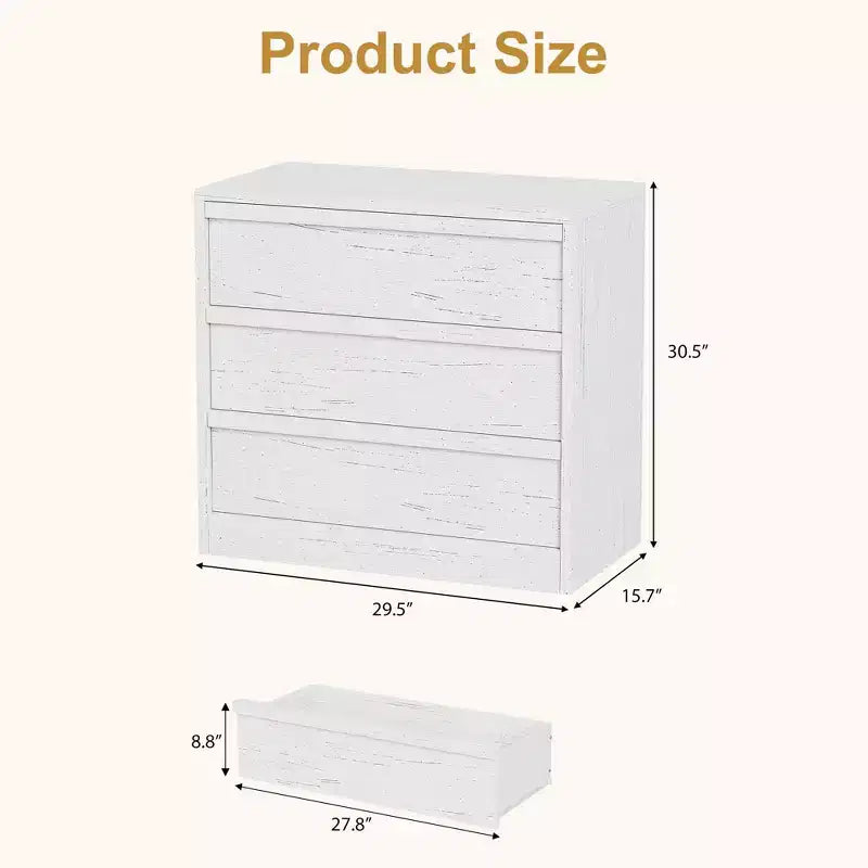 Commode 4 tiroirs pour chambre à coucher, table de chevet 4 tiroirs de rangement spacieux, petite commode de rangement moderne pour salon