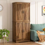 Armoire de cuisine Celebalcony 66.7 avec étagères de porte, tiroir caché et étagère réglable. Meuble de rangement autoportant pour cuisine, salle à manger.