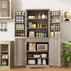 Armoire de cuisine Celebalcony 66.7 avec étagères de porte, tiroir caché et étagère réglable. Meuble de rangement autoportant pour cuisine, salle à manger.