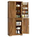 Celebalcony 66.7 Kitchen Pantry Cabinet, with Door Shelves, Hidden Drawer and Adjustable Shelf. Freestanding Pantry for Kitchen, Dining Room