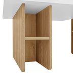 Table basse gigogne de ferme lot de 2, ensemble de tables basses rectangulaires avec rangement pour le salon