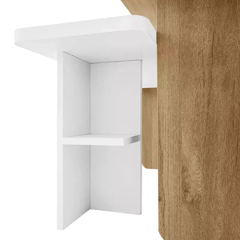 Table basse gigogne de ferme lot de 2, ensemble de tables basses rectangulaires avec rangement pour le salon