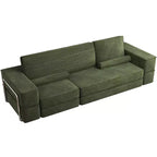 Canapé sectionnel convertible Cloud, canapé sectionnel confortable en velours côtelé, canapé confortable avec assise profonde et coussins hauts, facile à assembler