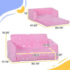 Canapé avec motif nuage phosphorescent, housse lavable