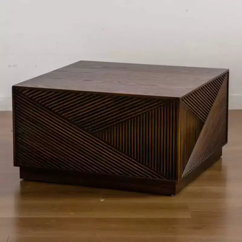 Table basse carrée moderne GDFStudio Coles 27.56 avec finition laquée