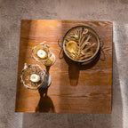 Table basse carrée moderne GDFStudio Coles 27.56 avec finition laquée
