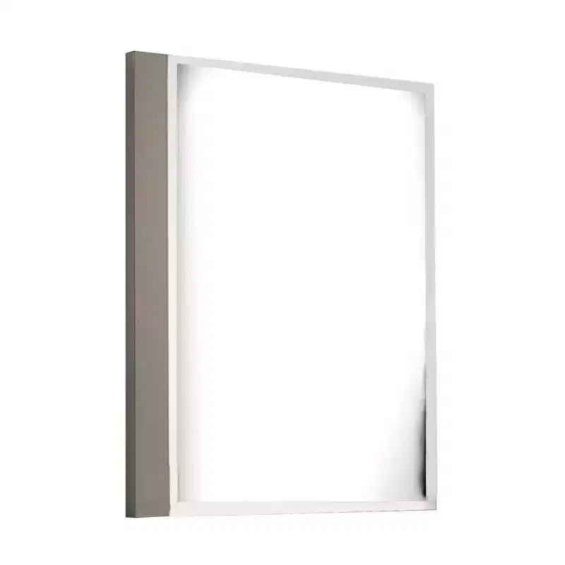 Miroir de commode Royal Hampton, 40 po, Bois taupe clair élégant, Design sans cadre