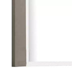 Miroir de commode Royal Hampton, 40 po, Bois taupe clair élégant, Design sans cadre