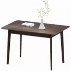 47.2 Rectangle Dining Table for 4, Mid-Century Modern Kitchen Table with Rubber Wood Legs for Dining Room