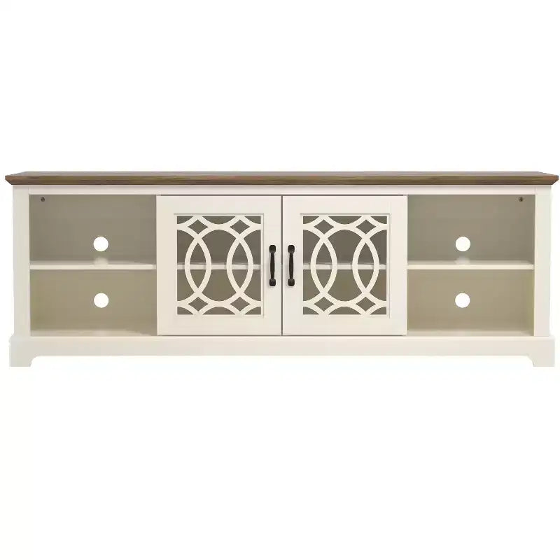 Meuble TV Galano avec rangement à porte découpée 68,2 L 17,1 P 23,7 H