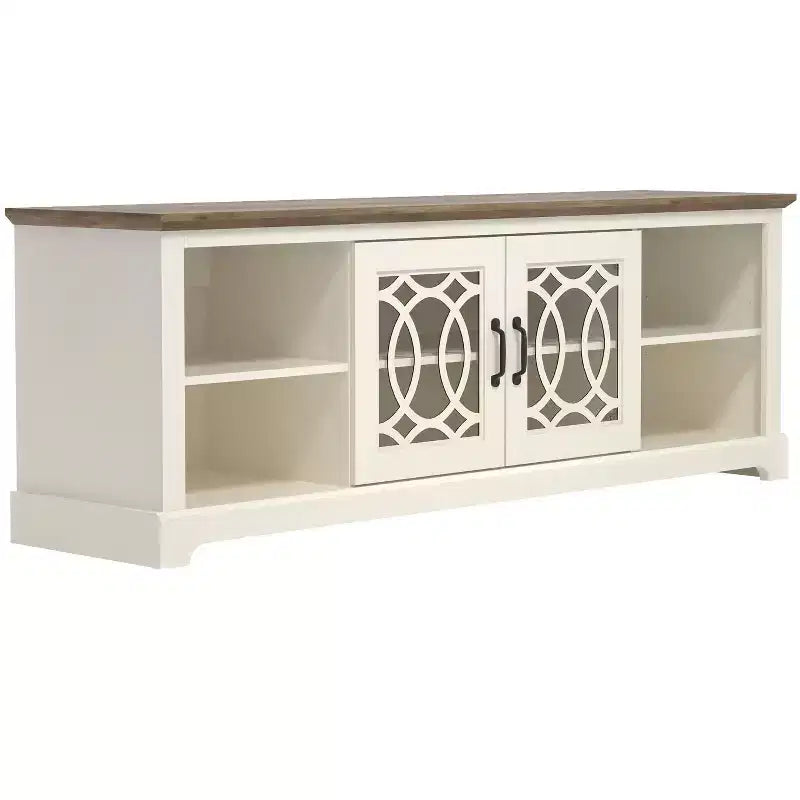 Meuble TV Galano avec rangement à porte découpée 68,2 L 17,1 P 23,7 H