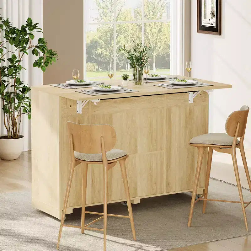 Table de cuisine roulante Garvee sur roulettes avec abattant, meuble de poubelle basculant, meuble de rangement, tiroir, porte-épices, chariot de cuisine