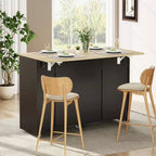 Table de cuisine roulante Garvee sur roulettes avec abattant, meuble de poubelle basculant, meuble de rangement, tiroir, porte-épices, chariot de cuisine