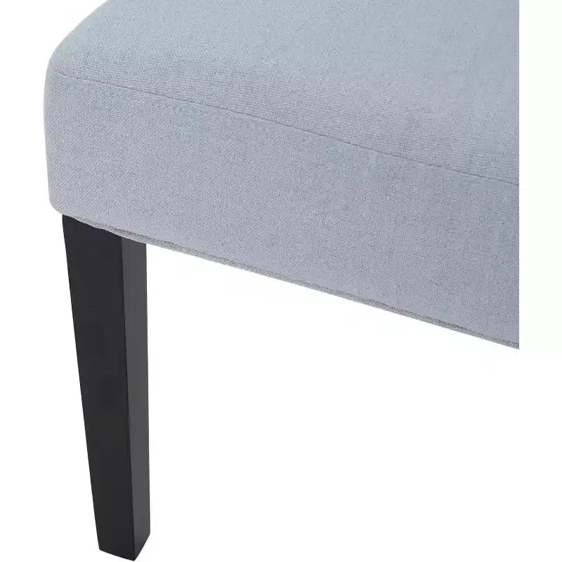 Lot de 2 chaises de salle à manger, chaises d'appoint rembourrées avec dossier capitonné et pieds en bois, chaises contemporaines pour cuisine et salle à manger