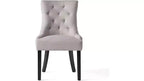 Lot de 2 chaises de salle à manger, chaises d'appoint rembourrées avec dossier capitonné et pieds en bois, chaises contemporaines pour cuisine et salle à manger