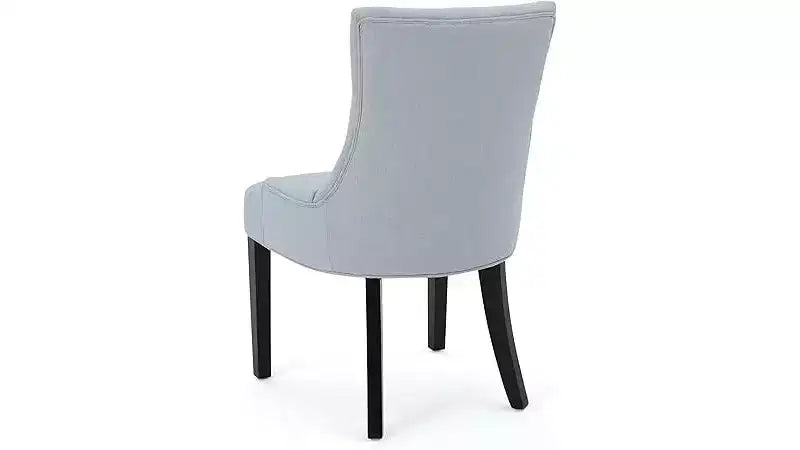 Lot de 2 chaises de salle à manger, chaises d'appoint rembourrées avec dossier capitonné et pieds en bois, chaises contemporaines pour cuisine et salle à manger