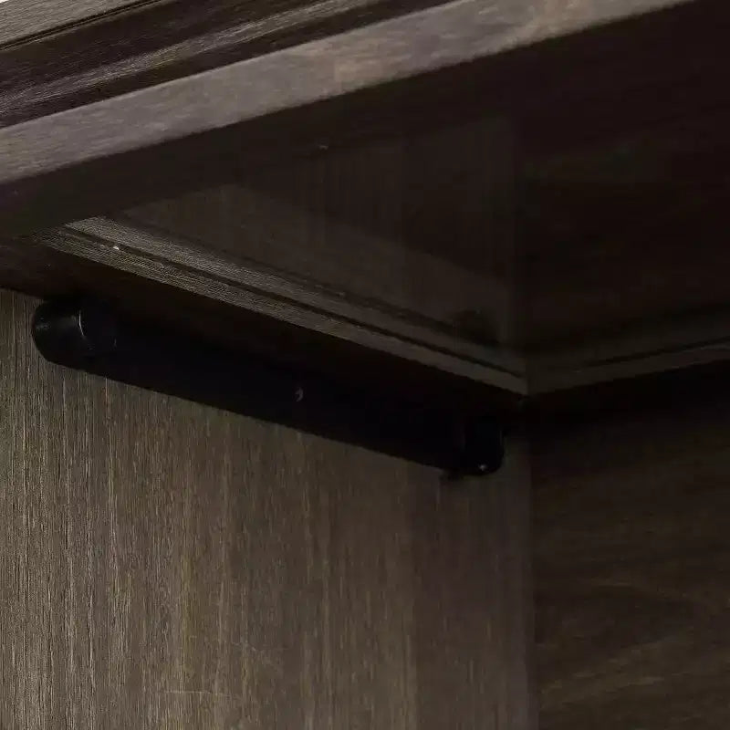 Vitrine en verre à 4 niveaux Homy Casa avec portes relevables pour salon, entrée ou bureau