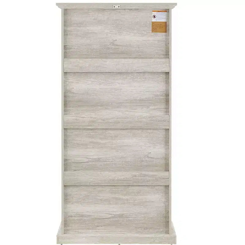 Vitrine en verre à 4 niveaux Homy Casa avec portes relevables pour salon, entrée ou bureau