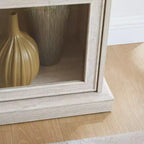 Vitrine en verre à 4 niveaux Homy Casa avec portes relevables pour salon, entrée ou bureau