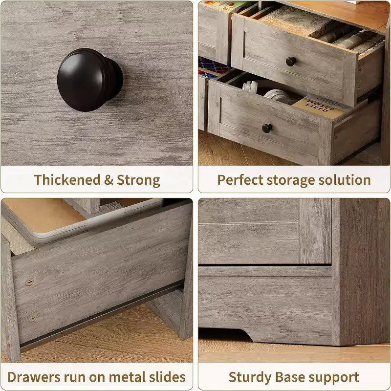 Commode de chambre à 6 tiroirs, commode étroite en bois de 160 cm avec étagère ouverte, commode mince pour chambre de bébé, appartement, organisation de placard