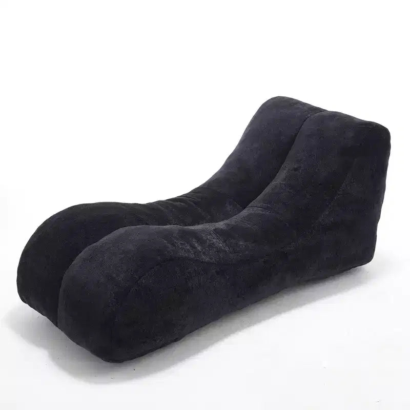 Chaise longue pour le yoga, fauteuil déhoussable en forme de S, chaise longue confortable remplie d'éponge douce, canapé de lecture sans armature pour salon et chambre à coucher
